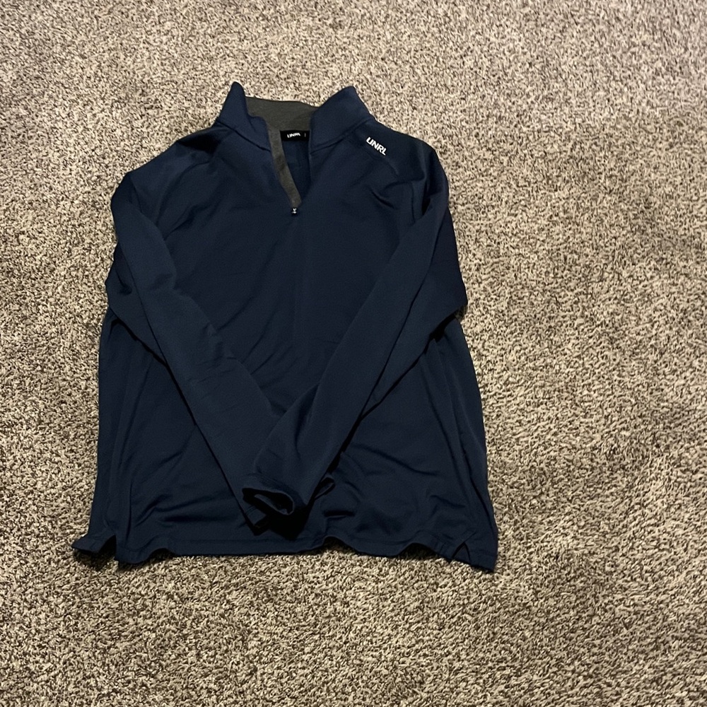 Men's V-Neck Sweater in Navy Blue
